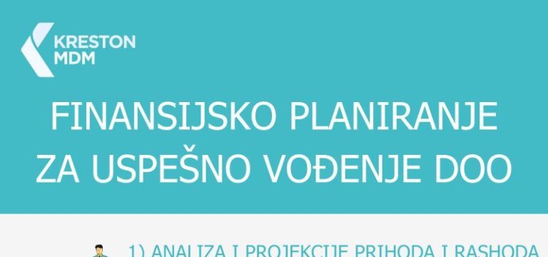 Finansijsko planiranje za uspešno vođenje DOO